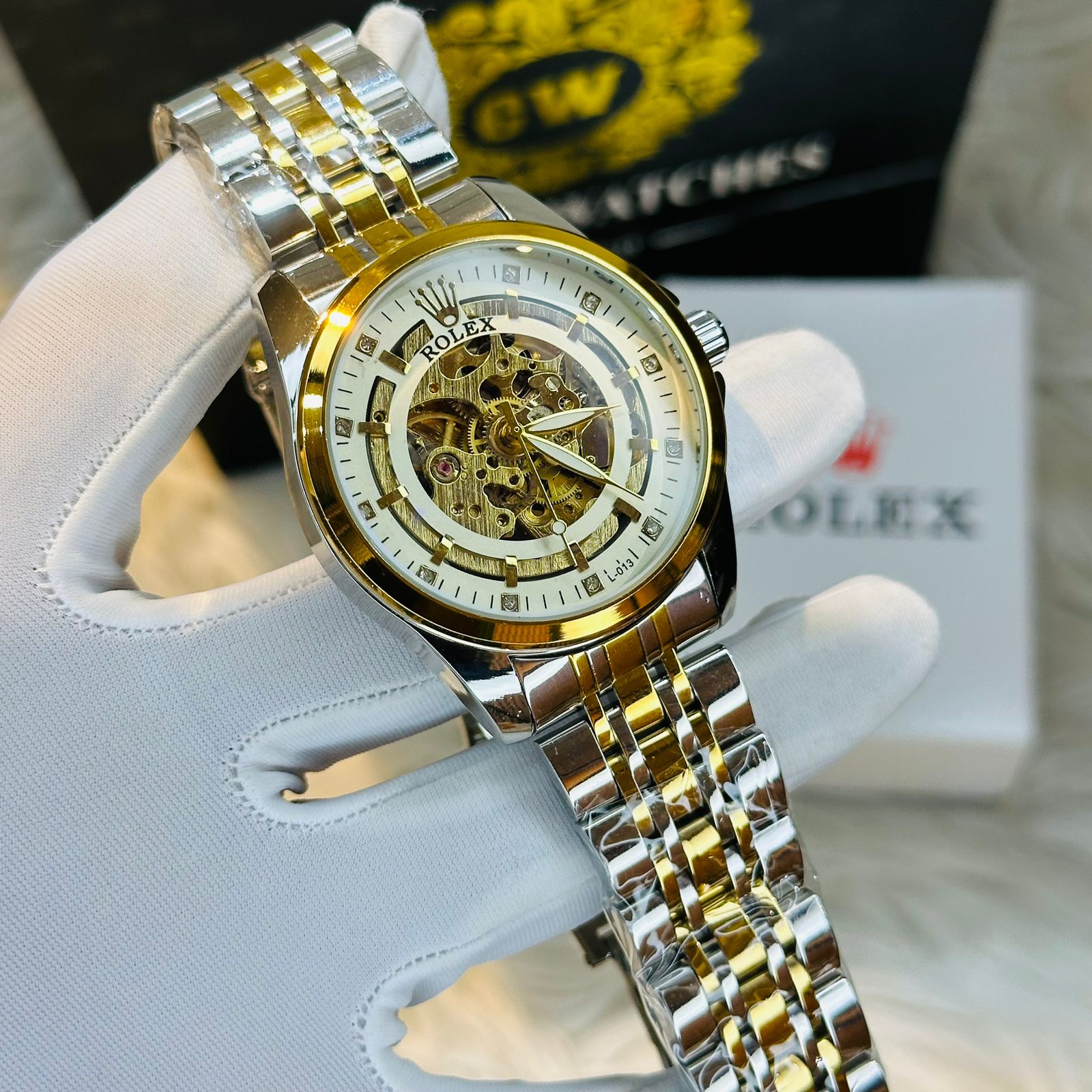 New Premium Quality Party RLX Automatic Watches Dial White