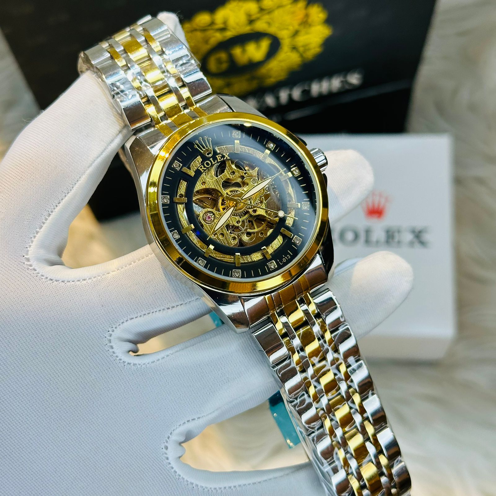 New Premium Quality Party RLX Automatic Watches Dial Black