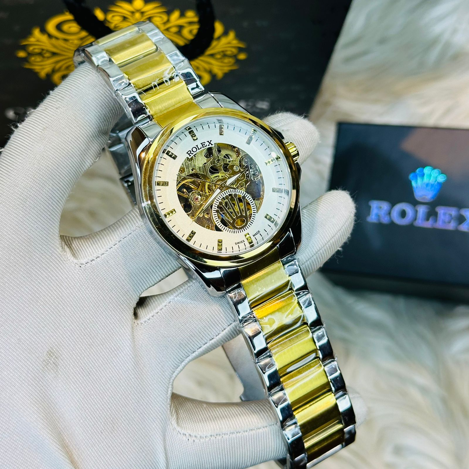 Premium Quality Logo RLX Automatic Watches Dial White