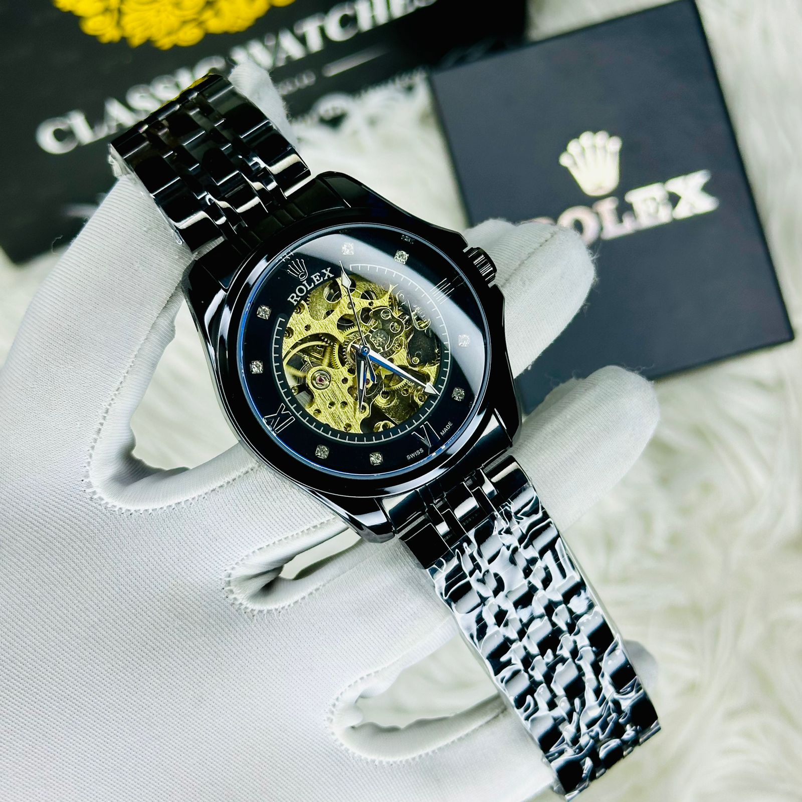 Premium Quality RLX Automatic Watches Full Black